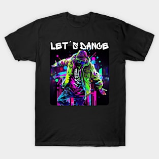 Man In Graffiti Look Dancing In Disco 1 T-Shirt